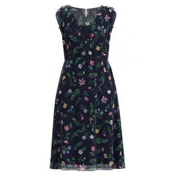 Rochie midi cu imprimeu floral Eva