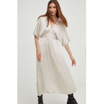 Answear Lab rochie culoarea gri, maxi, evazati