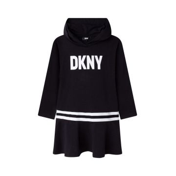 Dkny rochie fete culoarea negru, mini, evazati