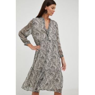 Drykorn rochie culoarea gri, mini, oversize