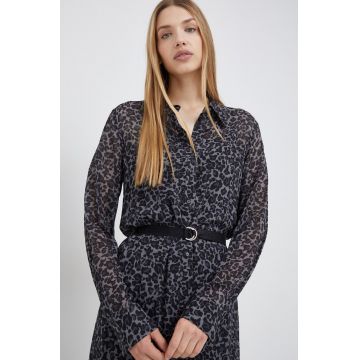 Joop! rochie culoarea gri, mini, evazati