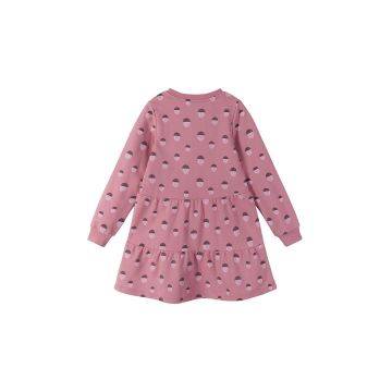 Reima rochie din bumbac pentru copii culoarea roz, mini, evazati