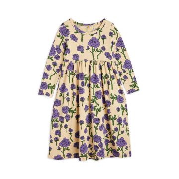 Mini Rodini rochie fete culoarea violet, midi, evazati