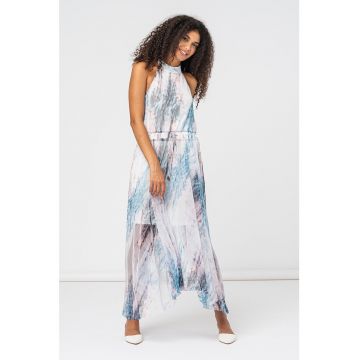 Rochie maxi cu model abstract Imeliah