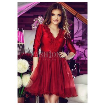 Rochie Baby Doll Bordo Selena