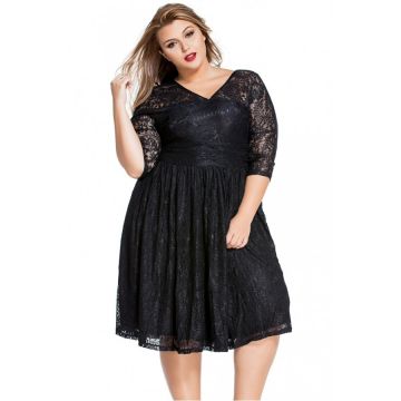 Rochie De Seara Black Lace XXL