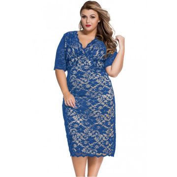 Rochie Din Dantela Blue Intuition XXL