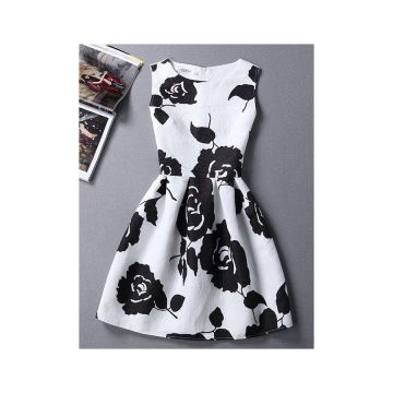 Rochie Eleganta White&Black Intuition