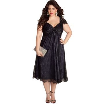 Rochie XXL Black Embellished