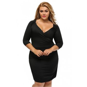 Rochie XXL Black Half Sleeve