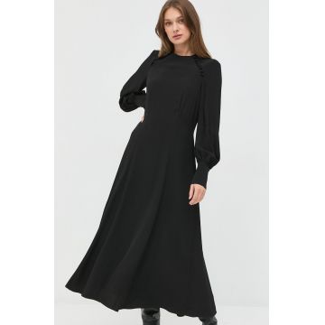 Ivy Oak rochie culoarea negru, maxi, drept