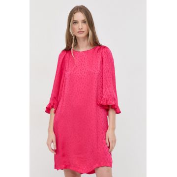 MAX&Co. rochie culoarea roz, mini, drept