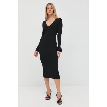 MICHAEL Michael Kors rochie culoarea negru, maxi, mulata