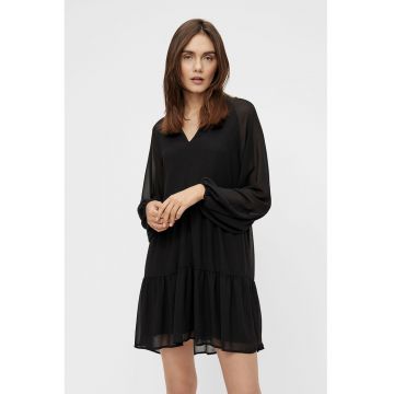 Rochie cu decolteu in V si maneci raglan