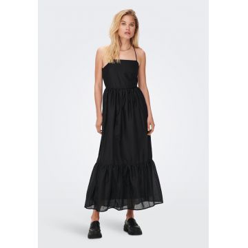 Rochie maxi cu croiala stratificata