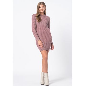 Rochie-pulover cu model striat Magda