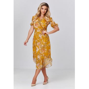 Rochie vaporoasa cu model floral