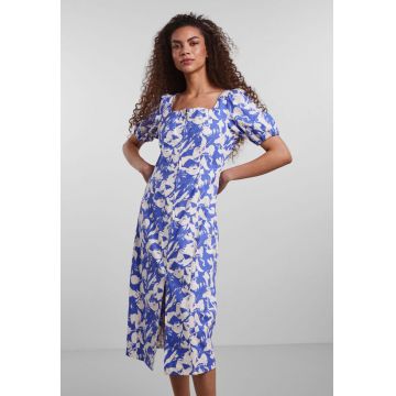 Y.A.S - Rochie din bumbac organic cu fermoar si model floral Mawar