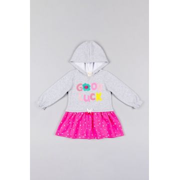 zippy rochie bebe culoarea gri, mini, oversize zippy rochie bebe culoarea gri, mini, oversize