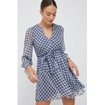 Pepe Jeans rochie culoarea albastru marin, mini, evazati