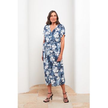 Rochie din poplin cu model floral