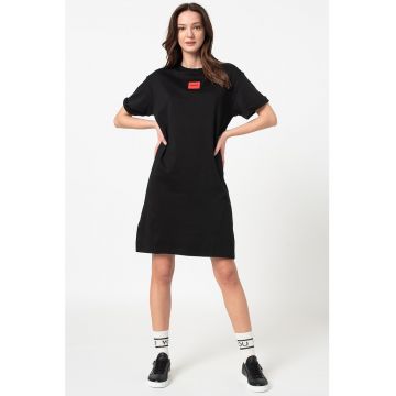 Rochie-tricou lejer cu sli lateral Neyle