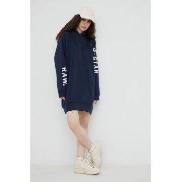 G-Star Raw rochie culoarea albastru marin, mini, oversize