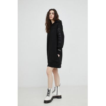 G-Star Raw rochie culoarea negru, mini, oversize