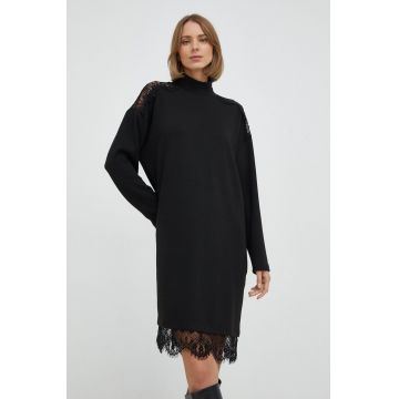 Nissa rochie culoarea negru, mini, oversize