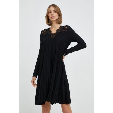 Nissa rochie culoarea negru, mini, oversize