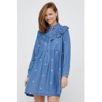 Pepe Jeans rochie mini, evazati