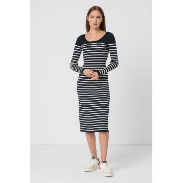 Rochie midi slim fit in dungi