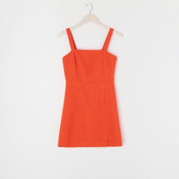 Sinsay - Rochie mini cu bretele subțiri - Oranj