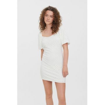 Rochie mini slim fit cu dantela Sangallo Tassa