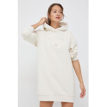 Woolrich rochie culoarea bej, mini, oversize