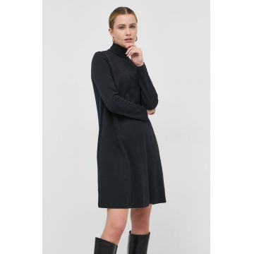 Max Mara Leisure rochie culoarea albastru marin, mini, drept Max Mara Leisure rochie culoarea albastru marin, mini, drept