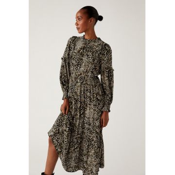 Rochie midi cu animal print Rochie midi cu animal print