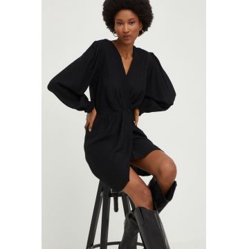 Answear Lab rochie culoarea negru, mini, drept