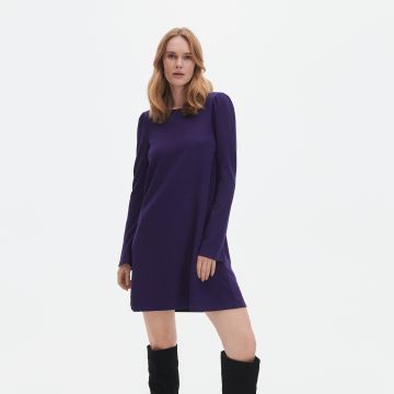 Reserved - Rochie cu decupaj la spate - Violet