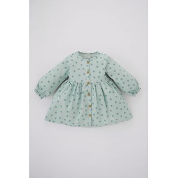 Rochie cu nasturi si buline
