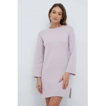 Vero Moda rochie culoarea violet, mini, drept