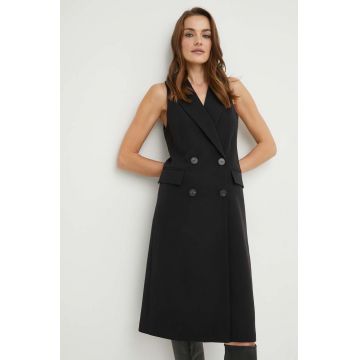 Answear Lab rochie culoarea negru, mini, drept
