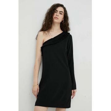 The Kooples rochie culoarea negru, mini, drept