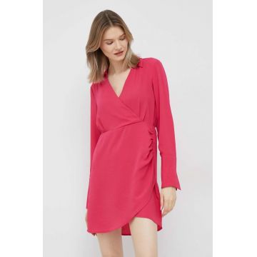 Vero Moda rochie culoarea roz, mini, drept