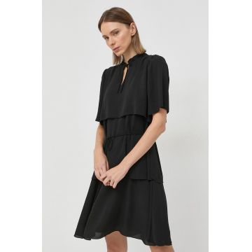 Bruuns Bazaar rochie Camilla Edith culoarea negru, mini, drept