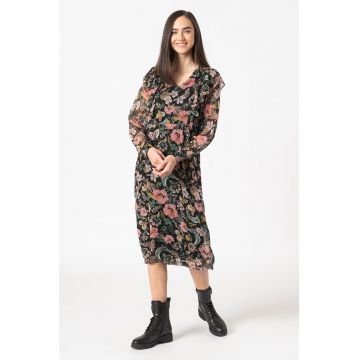 Rochie midi cu imprimeu floral Afilikke