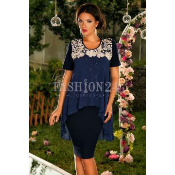 Rochie Malvina Dark Blue