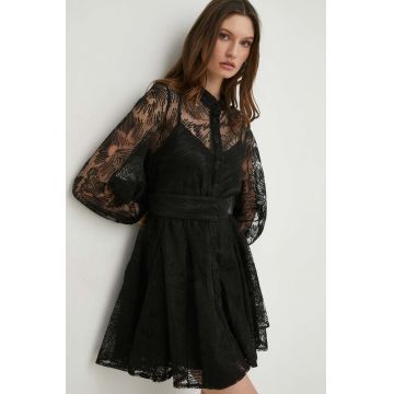 Answear Lab rochie x colecția limitată SISTERHOOD culoarea negru, mini, evazati