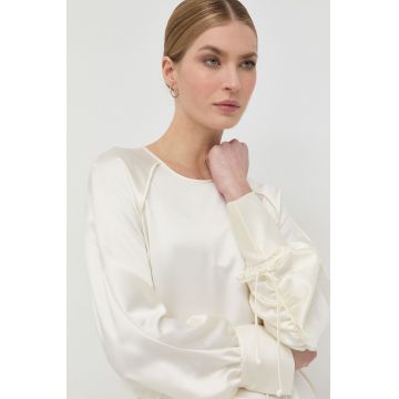 BOSS rochie culoarea bej, mini, drept