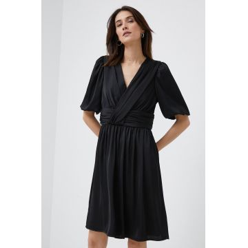 Dkny rochie culoarea negru, mini, evazati